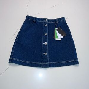 A/X Armani Exchange Blue A-Line Skirt